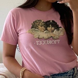 pink fiorucci tee